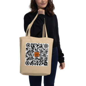 lady holding tote bag